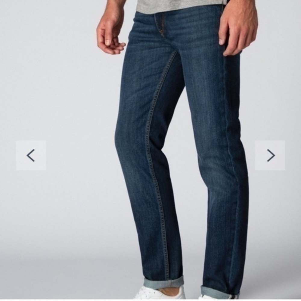 SPOKE Mens Jeans‎ Build C Dark Wash Indigo Straight Leg Premium Denim Size 36